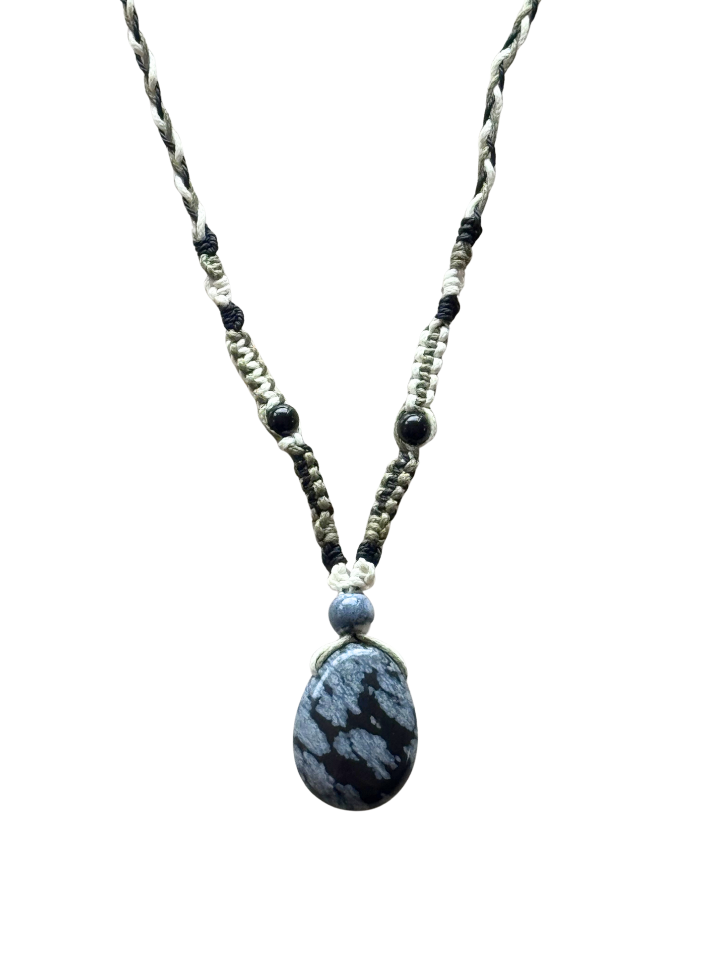 OBSIDIENNE FLOCON DE NEIGE